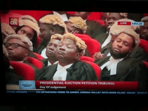 Ganduje, Keyamo, Ozekhome and others captured sleeping during court proceedings at the tribunal stirred reactions online.