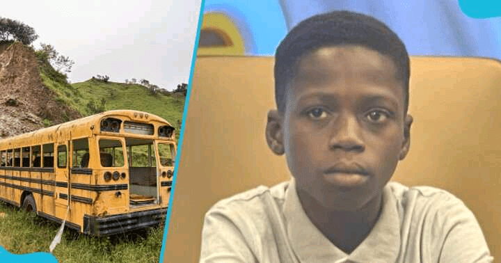 Courageous 13-year-old boy averts accident on school bus as driver dies behind steering wheel