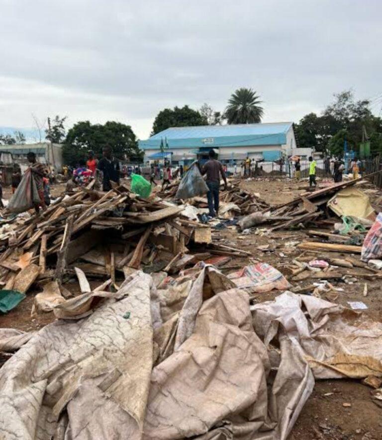 Wike demolishes popular Abuja Kilishi market