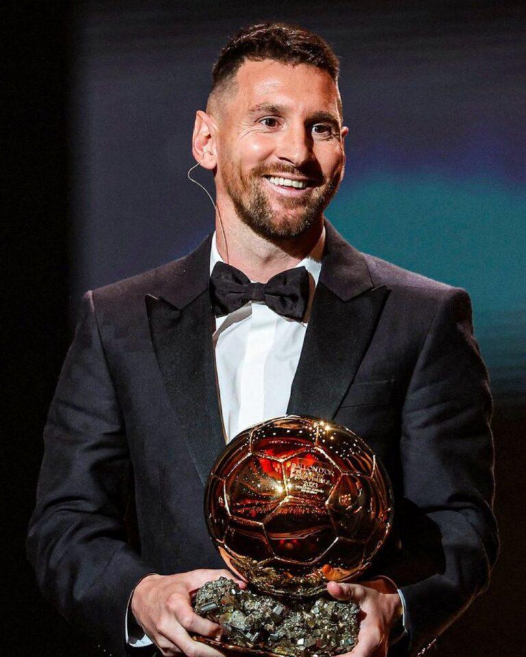 Messi wins 8th ballon d'or at 36 years of age