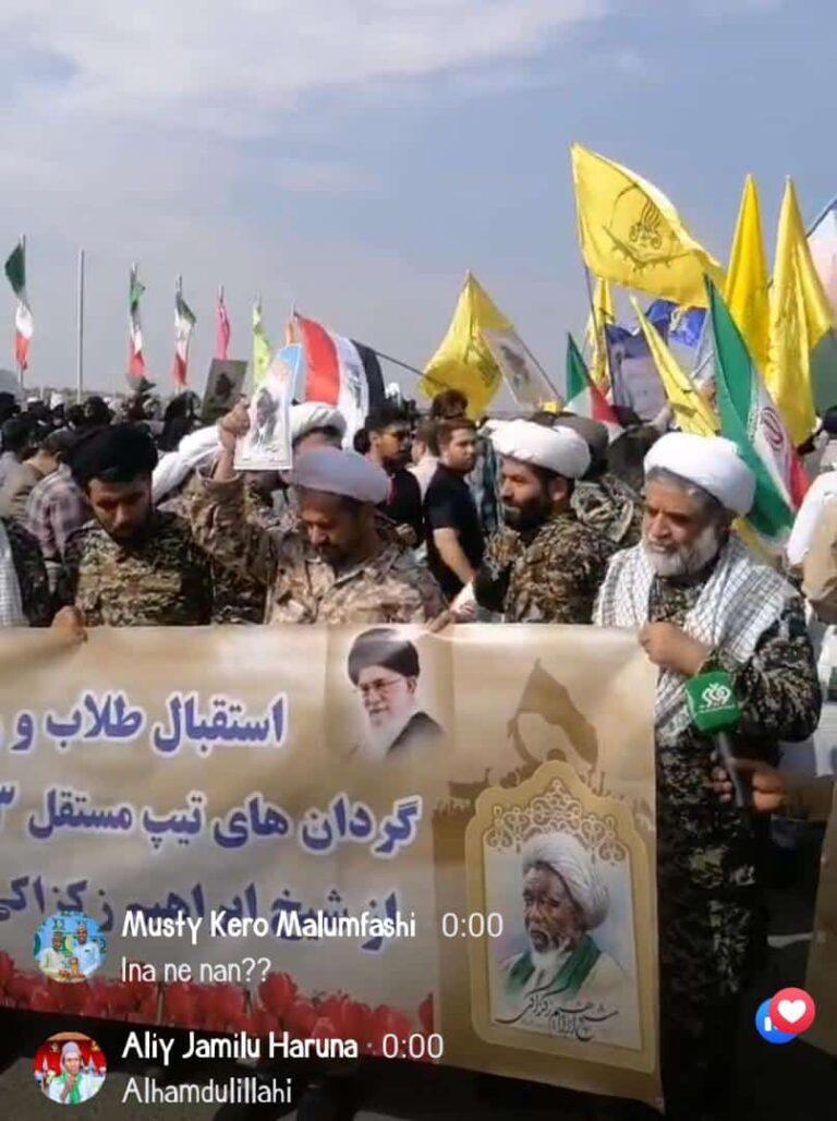 Respected Nigerian scholar Zakzaky receives warm welcome in Tehran (Video)