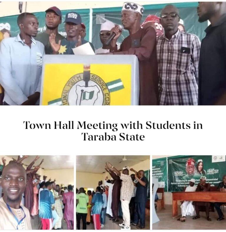 Taraba Students Association seeks Humanitarian Minister's intervention in education, others