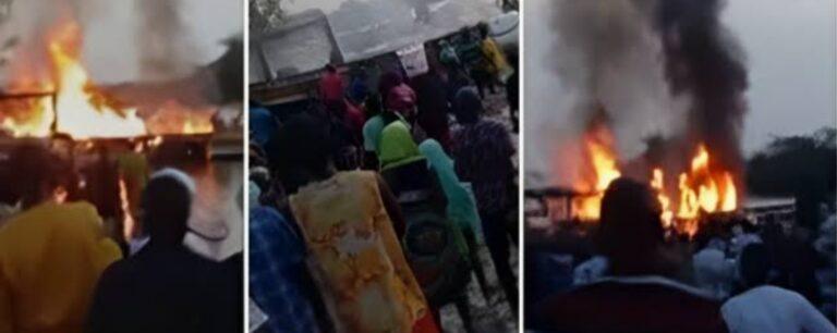 Niger State Boat Fire: Three missing, goods worth millions lost