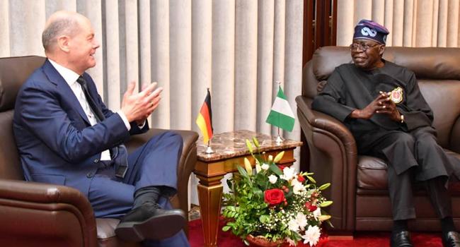 German Chancellor Olaf Scholz visits President Tinubu in Abuja