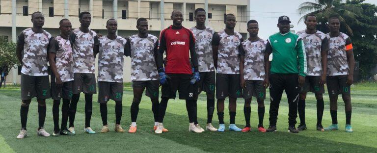 Nigeria Customs football team leads with 6-1 victory in Maritime Cup 2023