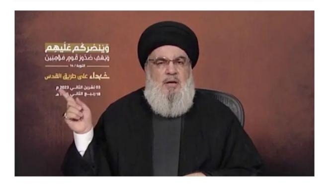 Nasrallah Asserts: Hamas' October assault 'entirely Palestinian,' warns of broader conflict