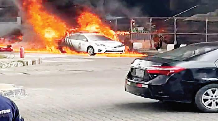 Samsung showroom in Abuja’s Banex plaza catches fire