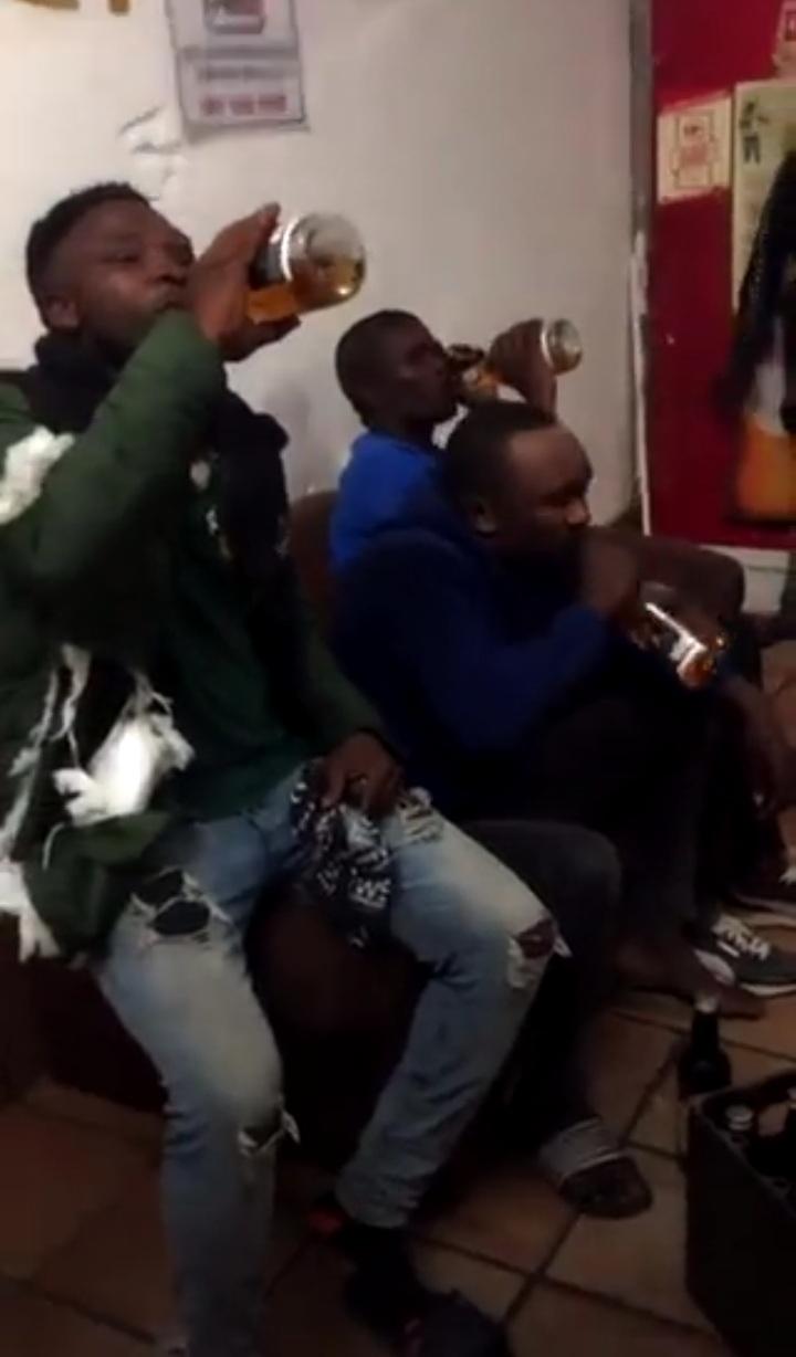 Thieves forced to drink stolen whiskey as punishment (Video)