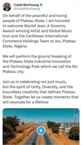 Plateau Gov. under fire for proceeding with Wyclef Jean, M.I concert amidst attacks in villages