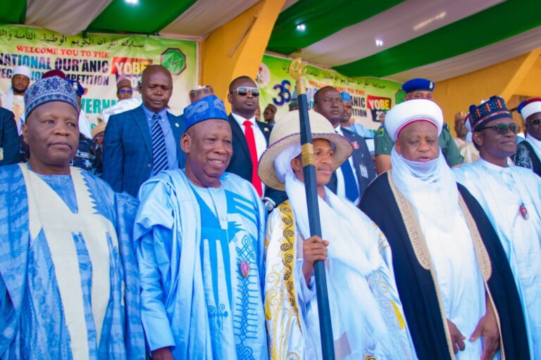 Inuwa Yahaya, Buni, Ganduje, Sultan grace National Quranic Recitation Competition in Yobe