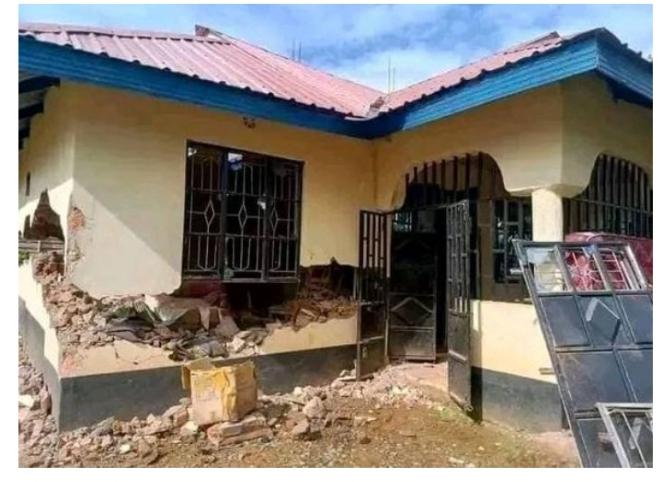 First wife, children demolish second wife's house, accuse her of being a witch (Photos)