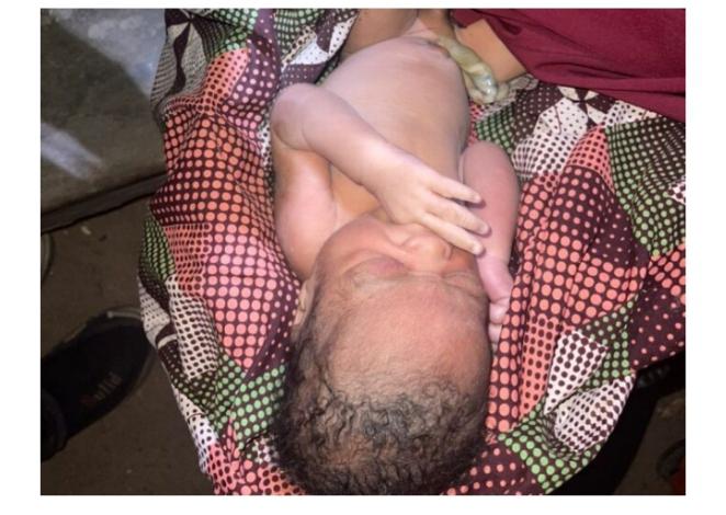 Abandoned day-old baby covered in ants rescued in Niger