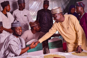 Hon. Adamu Tanko and The Speaker’s representative, his Special Adviser, youth affairs, Hon. Lamir Umar