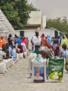 Gov. Buni distributes food to 120,000 vulnerable households