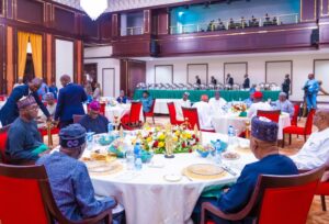 Tinubu hosts governors, says, headwinds almost over, tunnel not dark as when we started