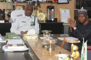 CGC Adeniyi, NOC President Gumel meet to foster sports development (Pictures)