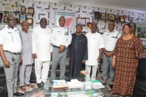 CGC Adeniyi, NOC President Gumel meet to foster sports development (Pictures)