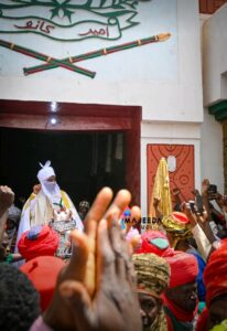 Emir of Kano, Muhammadu Sanusi II, rejoices with supporters at the palace (Photos)