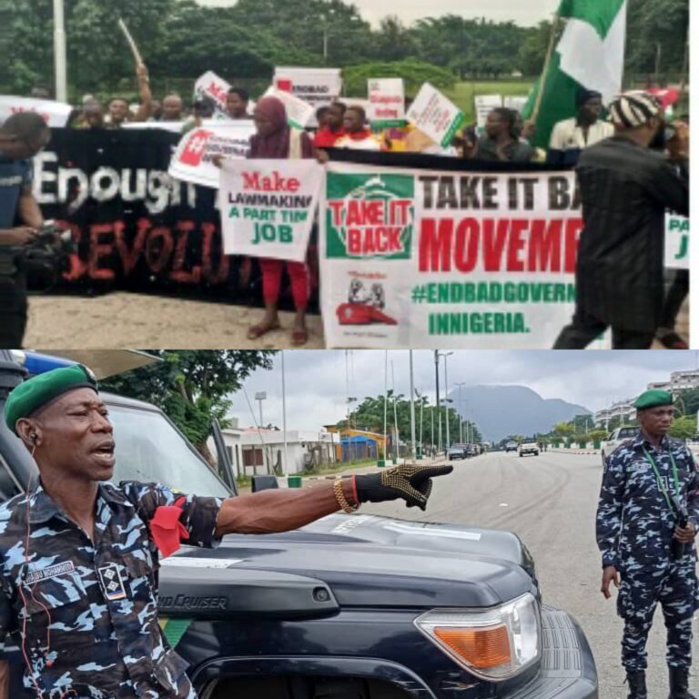 Heavy security as hunger protest begins in Abuja