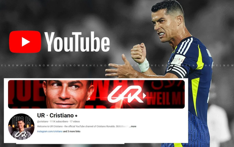 Over one million sign up as Ronaldo debuts YouTube channel