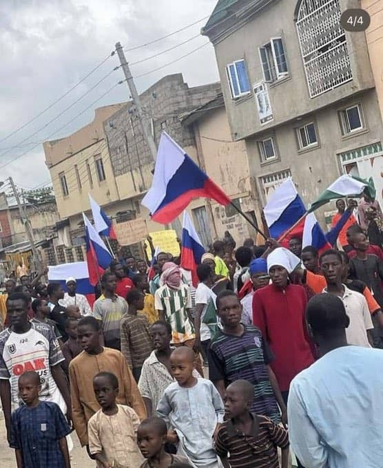 We have no involvement in the use of our flag by protesters – Russian Embassy