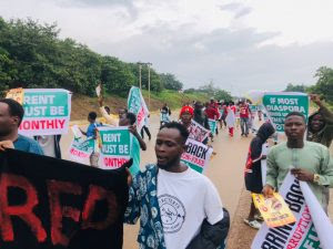 #EndBadGovernance protest continues in Abuja