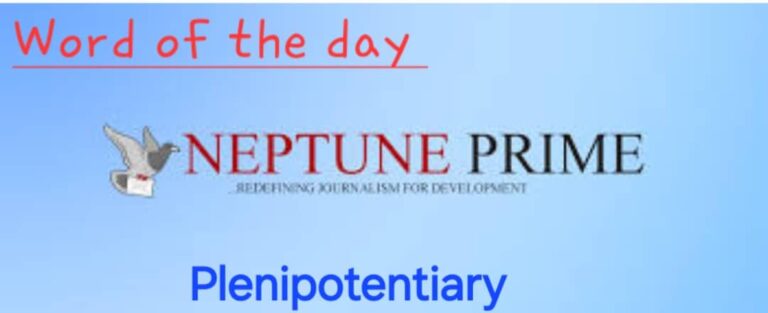 Word of the day, Plenipotentiary