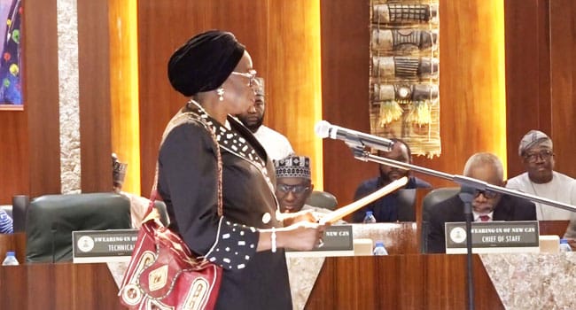 Tinubu swears in Kekere-Ekun as acting Chief Justice