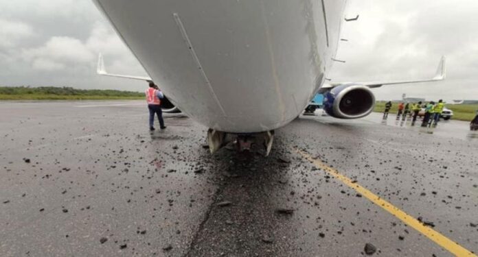 Panic, flights cancelled as Air Peace aircraft malfunctions at Abuja Airport 