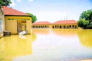 Heavy flood submerges houses, streets in Maiduguri following breakdown of Alau Dam (pictures, video)