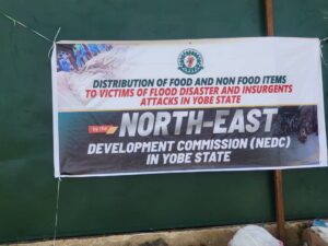 NEDC distributes relief items to Yobe flood, insurgency victims (Pictures)