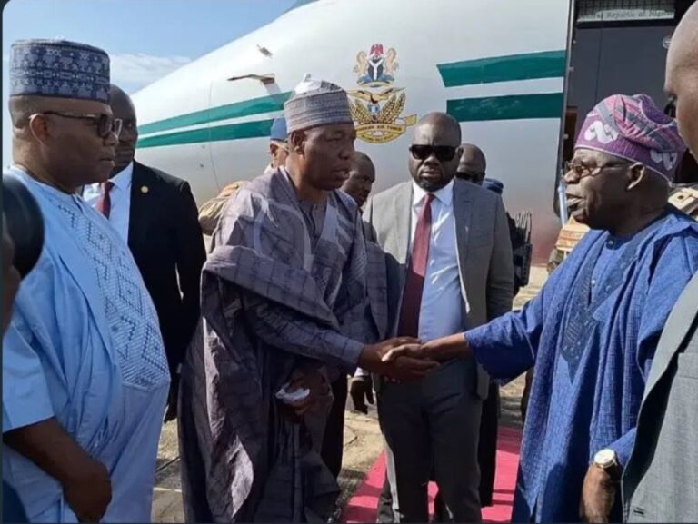 President Tinubu visits Maiduguri to commiserate with flood victims