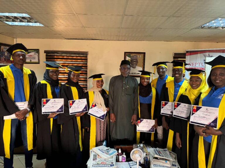 Neptune Prime CEO presents certificates to beneficiaries of professional courses, sends off staff, Barr. Hafsat Muye (pictures)