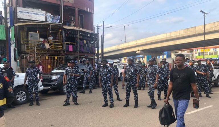 #FearlessOctober: Protesters gather in Lagos amid heavy security presence