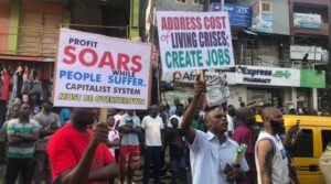 #FearlessOctober: Protesters gather in Lagos amid heavy security presence