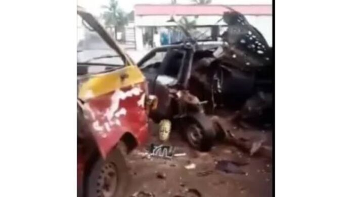 Scores injured as CNG vehicle explodes in Edo (Video)