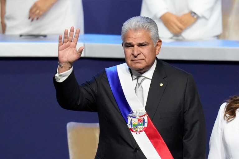 José Raúl Mulino sworn in as Panama’s President, promises migration crackdown