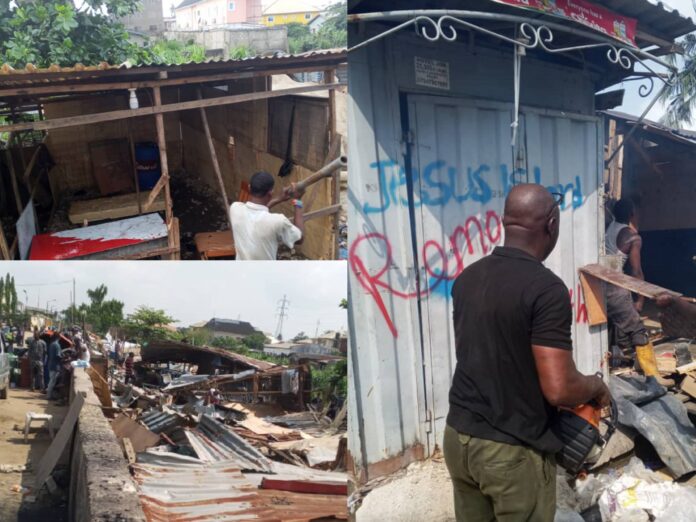 Lagos demolishes 138 shanties at Ajao estate canal