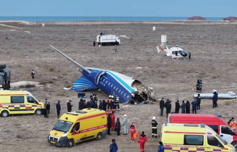 Azerbaijan Airlines plane crashes in Kazakhstan, leaving 38 dead, 29 survivors