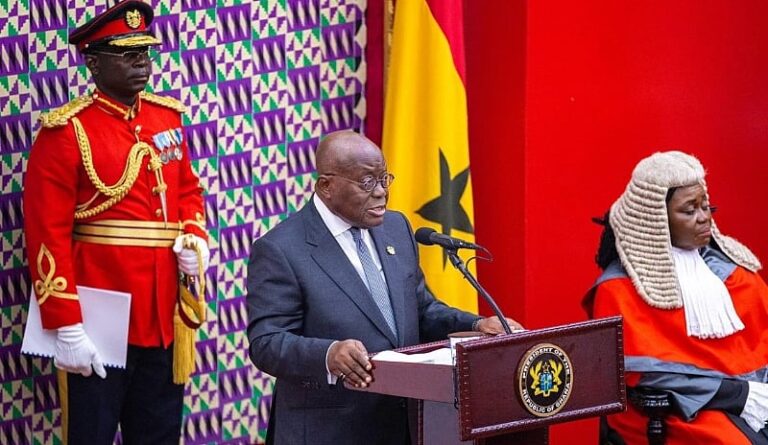 Ghana President’s ADC collapses during nationwide address (Video)