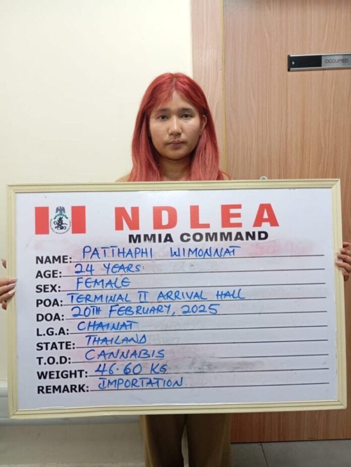 NDLEA arrests Thai lady at Lagos airport with boxes of illicit drug consignments NDLEA arrests Thai lady at Lagos airport with boxes of illicit drug consignments