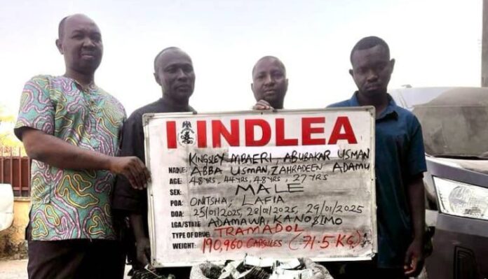 NDLEA busts trans-border drug cartel, nabs 4 members