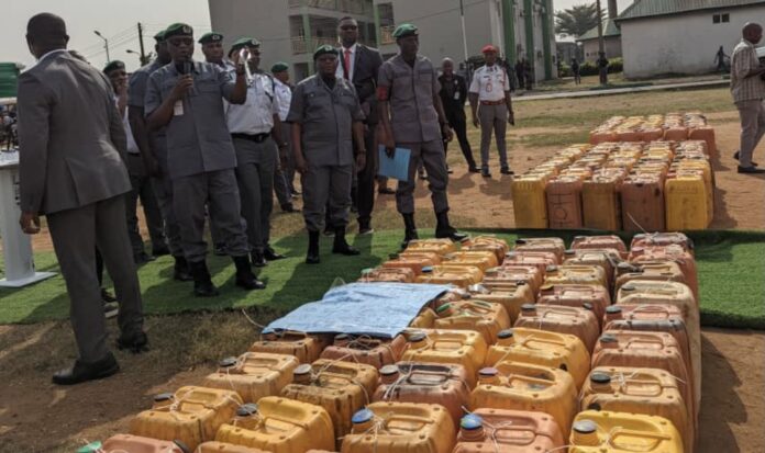 Customs confiscates 245,370 litres of PMS worth ₦238.1m in 3 months Customs confiscates 245,370 litres of PMS worth ₦238.1m in 3 months