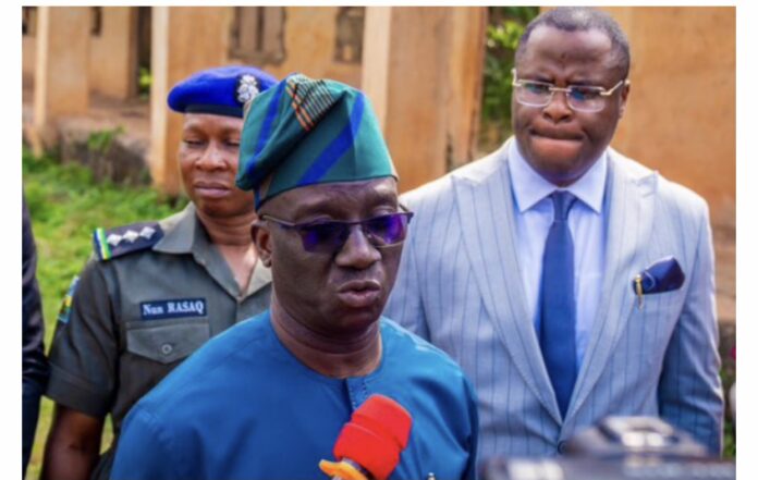 Edo Massacre: Gov. Okpehbolo sacks security commander, bans illegal vigilante groups