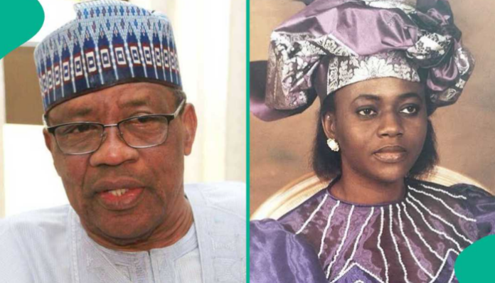 "She was stunning; her ebony beauty set off enchanting eyes," IBB narrates in his love story with his wife, Maryam
