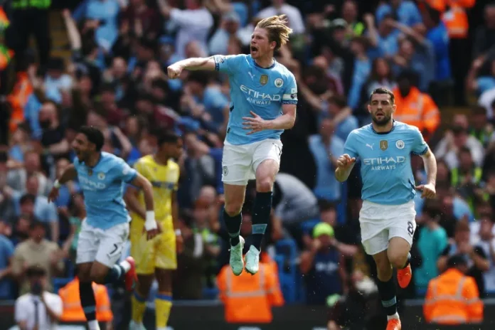Premier League: Man City beats Crystal Palace 5-2 to secure top-four spot