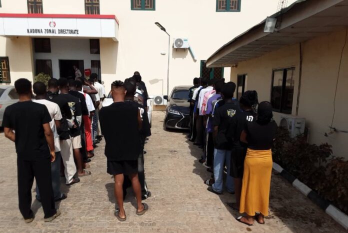 EFCC arrests 40 internet fraudsters, recovers 60 phones, ladies' underwears