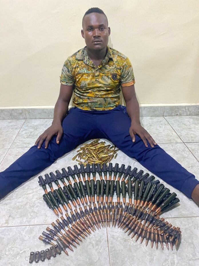 Police arrest soldier for illegal possession of ammunition