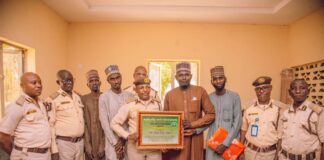 NEUFO presents award of excellence to Yobe Immigration Service Comptroller, SS Jega