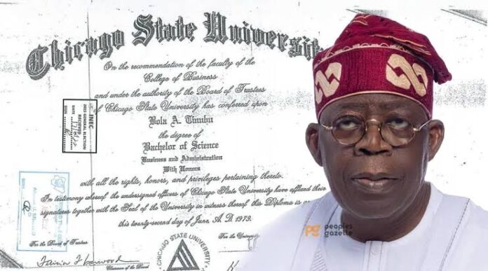 U.S law firm begins legal procedure to ensure revocation of Tinubu’s only certificate by Chicago University
